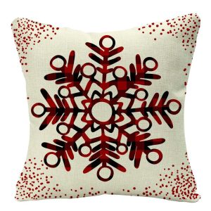 Housse De Coussin Noël – Flocon Gigantesque