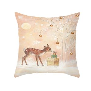 Housse De Coussin Noël – Bébé Renne