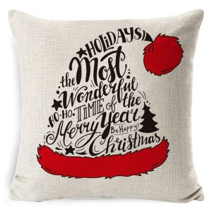 Housse De Coussin Noël – Bonnet Magique