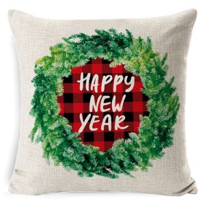 Housse De Coussin Noël – Couronne De L&rsquo;Avent