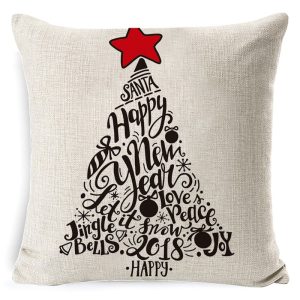 Housse De Coussin Noël – Sapin Magique