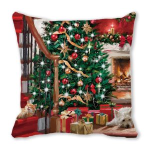 Housse De Coussin Noël – Sapin Enchanté